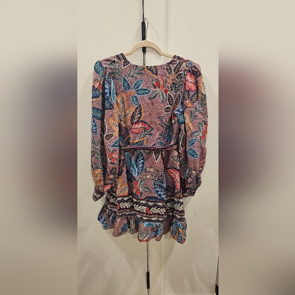 Farm Rio Long Sleeve Dress with Ruffle Hem - Picture 5 of 5